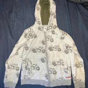 Boys size 6 Hudson motor bike hoodie